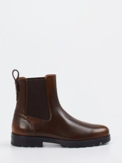 – Chelsea Boots aus Kalbleder Dunkel-Santoni Hot