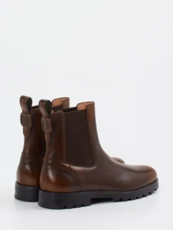 – Chelsea Boots aus Kalbleder Dunkel-Santoni Hot