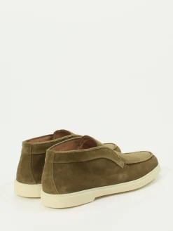 – Desert Boots aus Veloursleder olivbraun-Santoni Sale