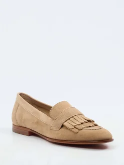– Fransen-Loafer aus Veloursleder-Santoni Discount