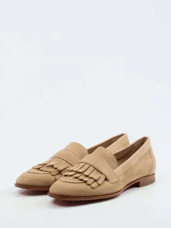 – Fransen-Loafer aus Veloursleder-Santoni Discount