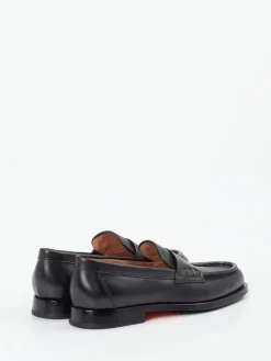 – Halbschuh aus Hochglanzleder-Santoni