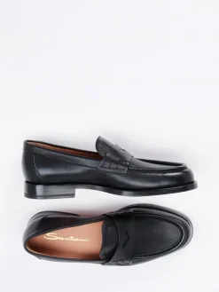 – Halbschuh aus Hochglanzleder-Santoni