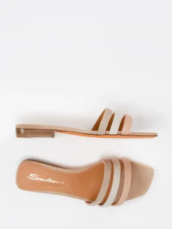 – Pantolette aus Veloursleder in Naturtönen-Santoni Hot