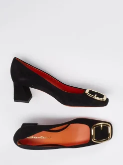 – Pumps aus em Veloursleder-Santoni Outlet