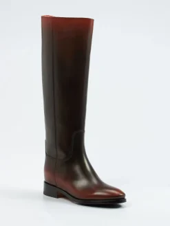 – Reitstiefel aus Kalbleder in Dunkel-Santoni Best