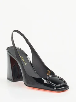 – Slingback-Pumps aus Lackleder-Santoni Hot