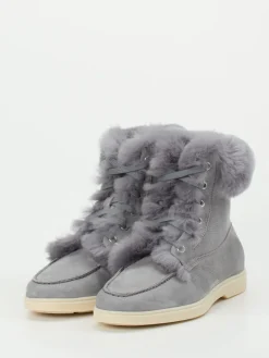 – Stiefelette aus Nubukleder in-Santoni Sale