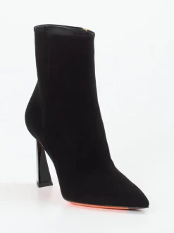 – Stiefeletten aus Veloursleder-Santoni New