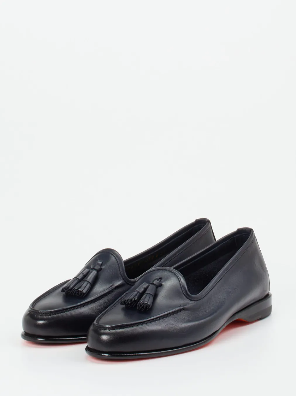 – Tassel Loafer aus Kalbleder Tiefschwarz-Santoni Clearance