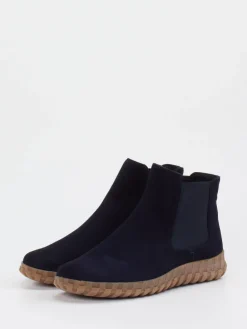 – Chelsea Boots aus Veloursleder Dunkel-Semler Clearance