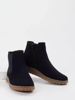 – Chelsea Boots aus Veloursleder Dunkel-Semler Clearance