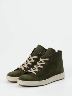 – High-Top Schnürstiefelette aus Veloursleder-Semler