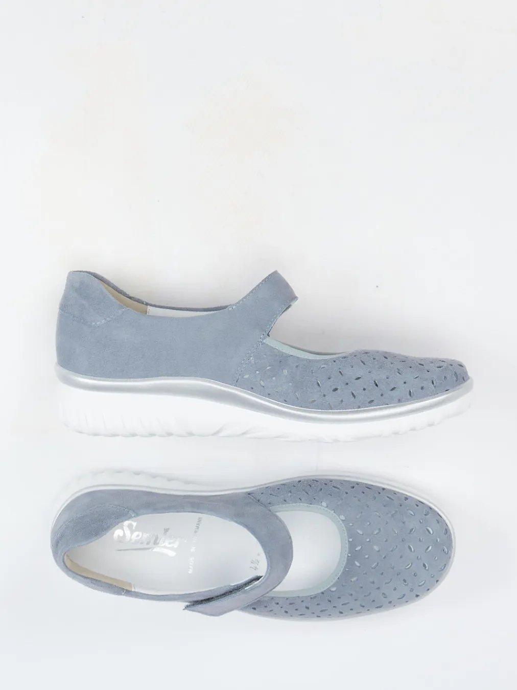 – Klett-Ballerina aus Veloursleder tauben-Semler Online