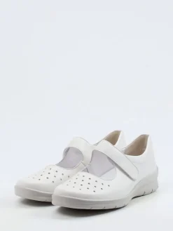 – Klettballerinas aus Kalbleder in Offwhite-Semler