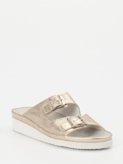 – Komfort-Pantolette aus Metallicleder-Semler Online