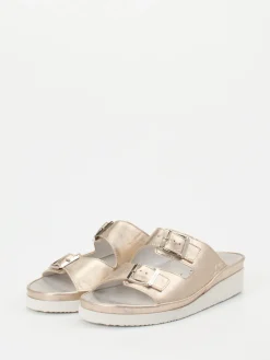 – Komfort-Pantolette aus Metallicleder-Semler Online