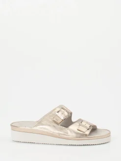 – Komfort-Pantolette aus Metallicleder-Semler Online