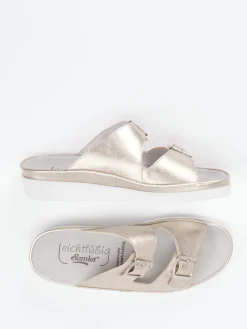 – Komfort-Pantolette aus Metallicleder-Semler Online