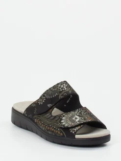 – Komfort-Pantolette aus geprägtem Leder-Semler Best