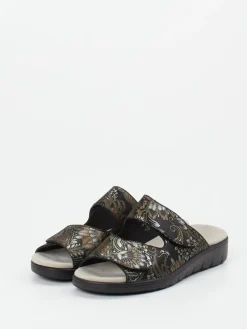 – Komfort-Pantolette aus geprägtem Leder-Semler Best