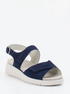 – Komfortsandalen aus Veloursleder marine-Semler Outlet