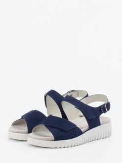 – Komfortsandalen aus Veloursleder marine-Semler Outlet