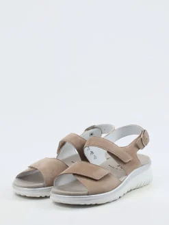 – Komfortsandalen aus Veloursleder-Semler New