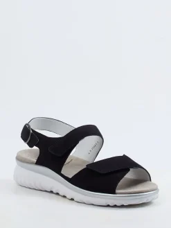 – Komfortsandalen aus Veloursleder-Semler Sale