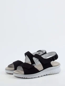 – Komfortsandalen aus Veloursleder-Semler Sale