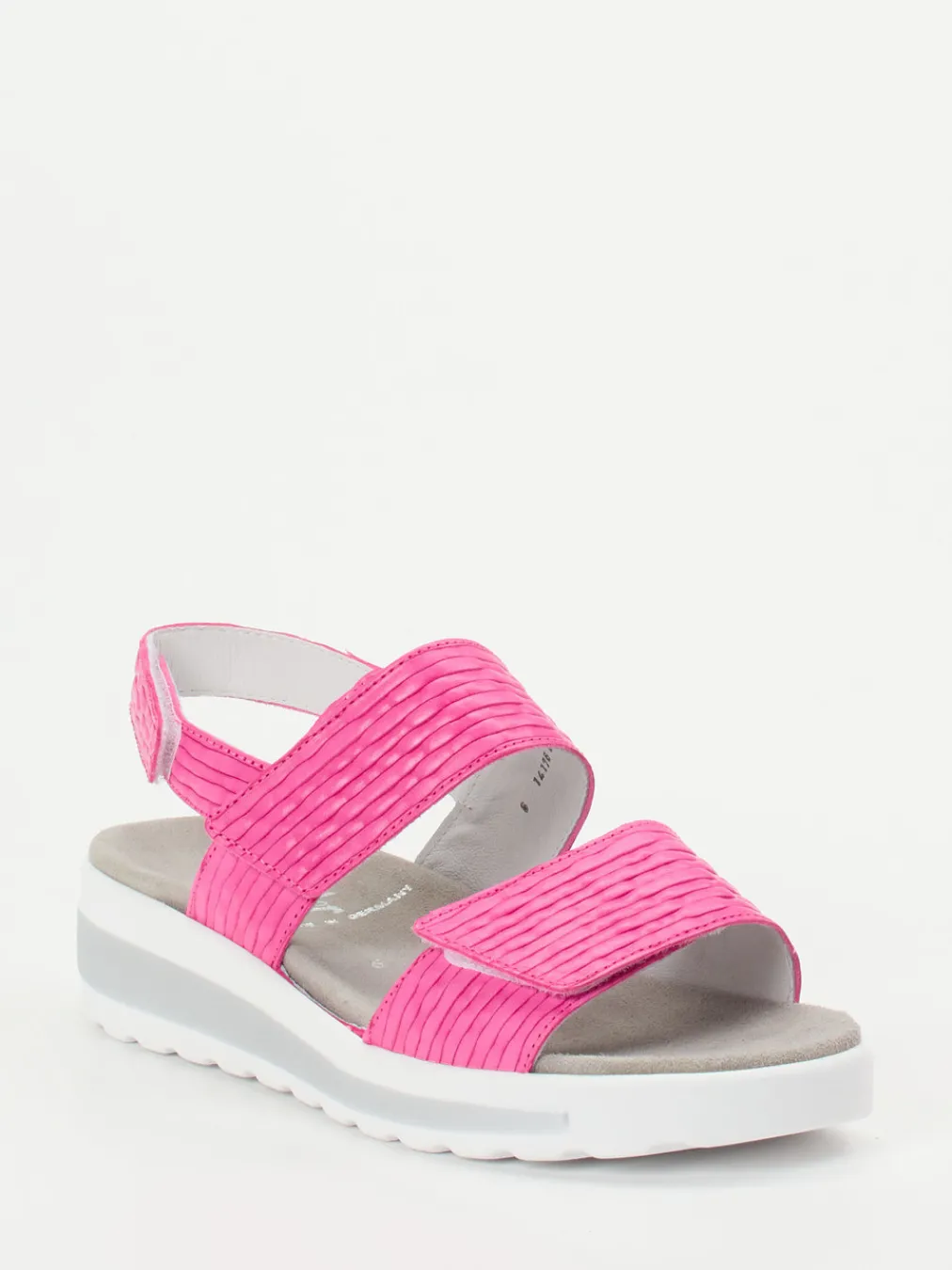 – Komfort-Sandalen aus geprägtem Leder-Semler Discount