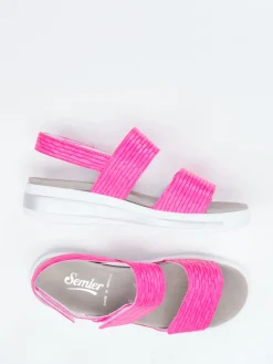 – Komfort-Sandalen aus geprägtem Leder-Semler Discount