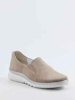 – Komfort-Slipper aus Veloursleder grau-Semler Outlet