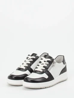 – Komfort-Sneaker aus Kalbleder Weiß--Semler Outlet