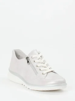 – Komfort-Sneaker aus Kalbleder hell-Semler Outlet