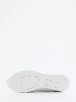 – Komfort-Sneaker aus Kalbleder -silber-Semler Clearance