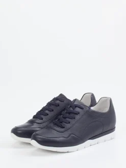 – Komfort-Sneaker aus Kalbleder Dunkel-Semler Outlet