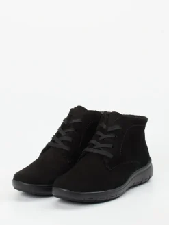 – Komfort-Stiefelette aus Veloursleder-Semler Sale