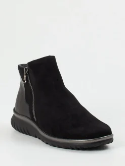 – Komfort-Stiefelette aus Veloursleder-Semler Hot