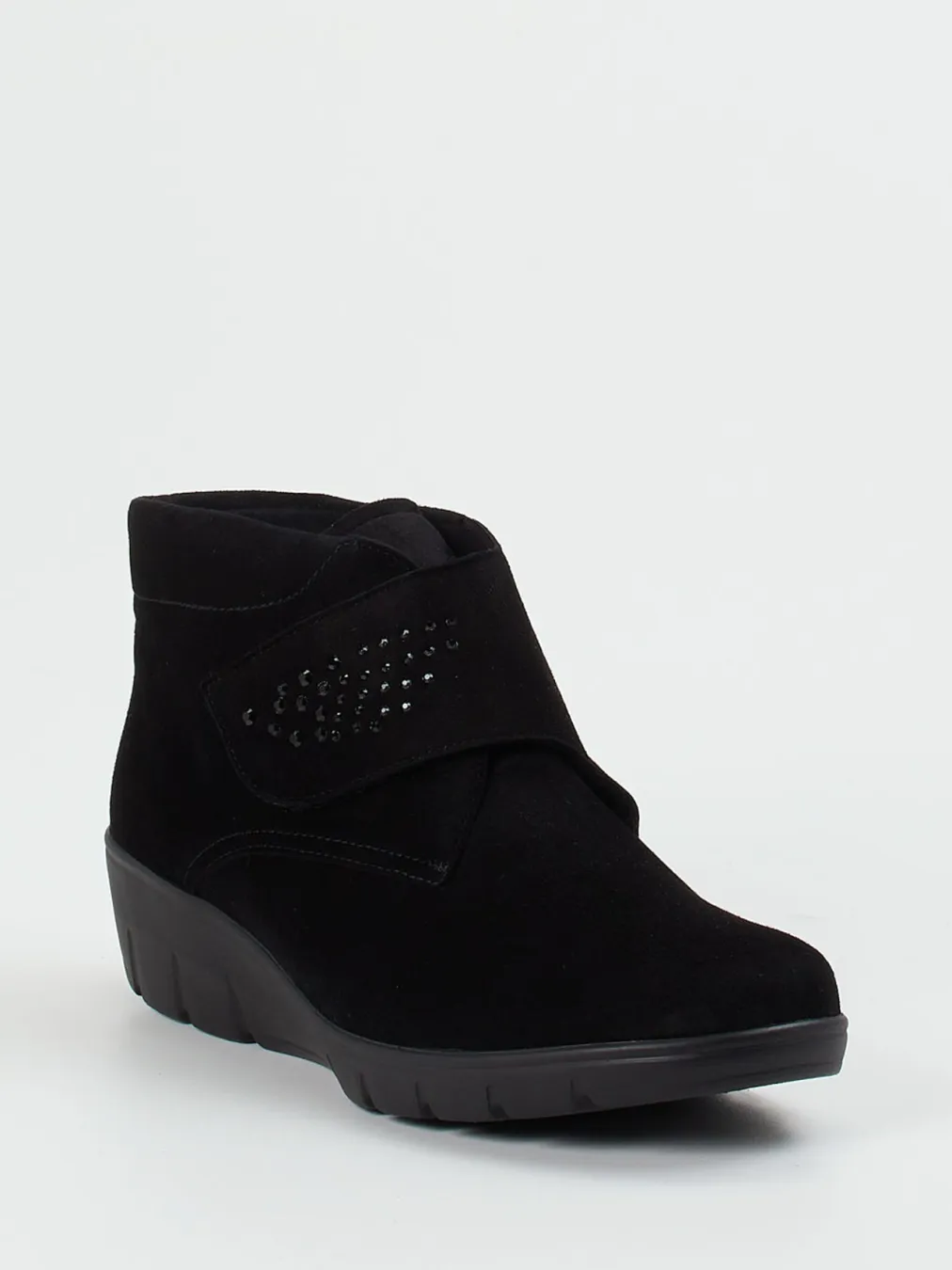 – Komfort-Stiefeletten aus Veloursleder-Semler Discount