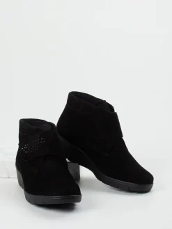 – Komfort-Stiefeletten aus Veloursleder-Semler Discount