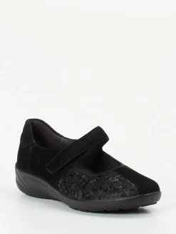 – Mary Janes aus Stretch mit Klettverschluss-Semler