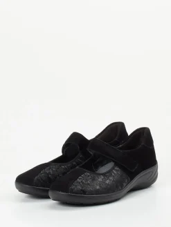 – Mary Janes aus Stretch mit Klettverschluss-Semler