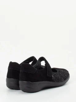 – Mary Janes aus Stretch mit Klettverschluss-Semler