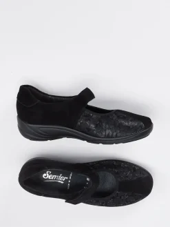 – Mary Janes aus Stretch mit Klettverschluss-Semler