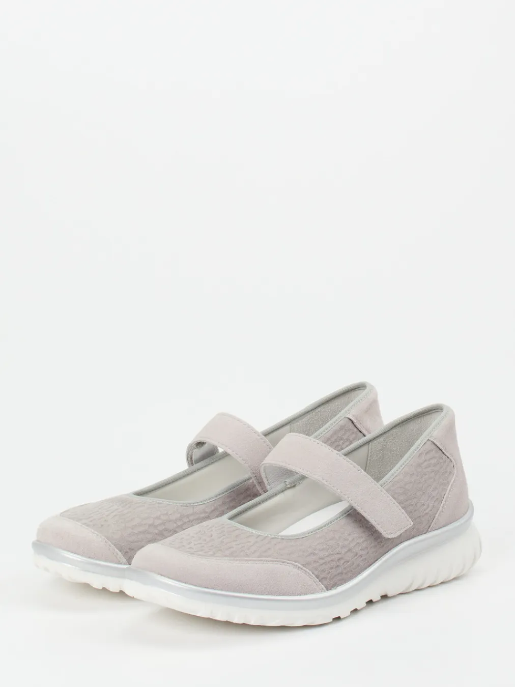 – Mary Janes aus Veloursleder Hell-Semler New