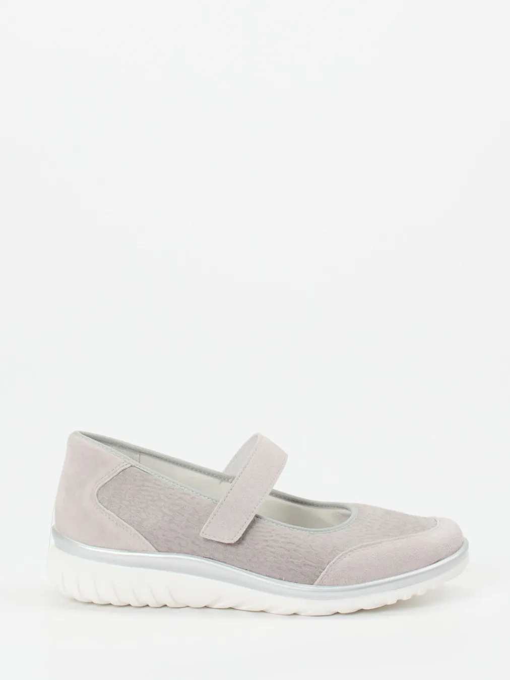 – Mary Janes aus Veloursleder Hell-Semler New