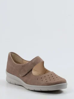 – Mary Janes aus Veloursleder in Taupe-Semler Hot