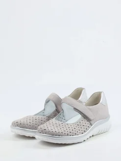 – Mary Janes aus Veloursleder Taupe-Grau-Semler Online