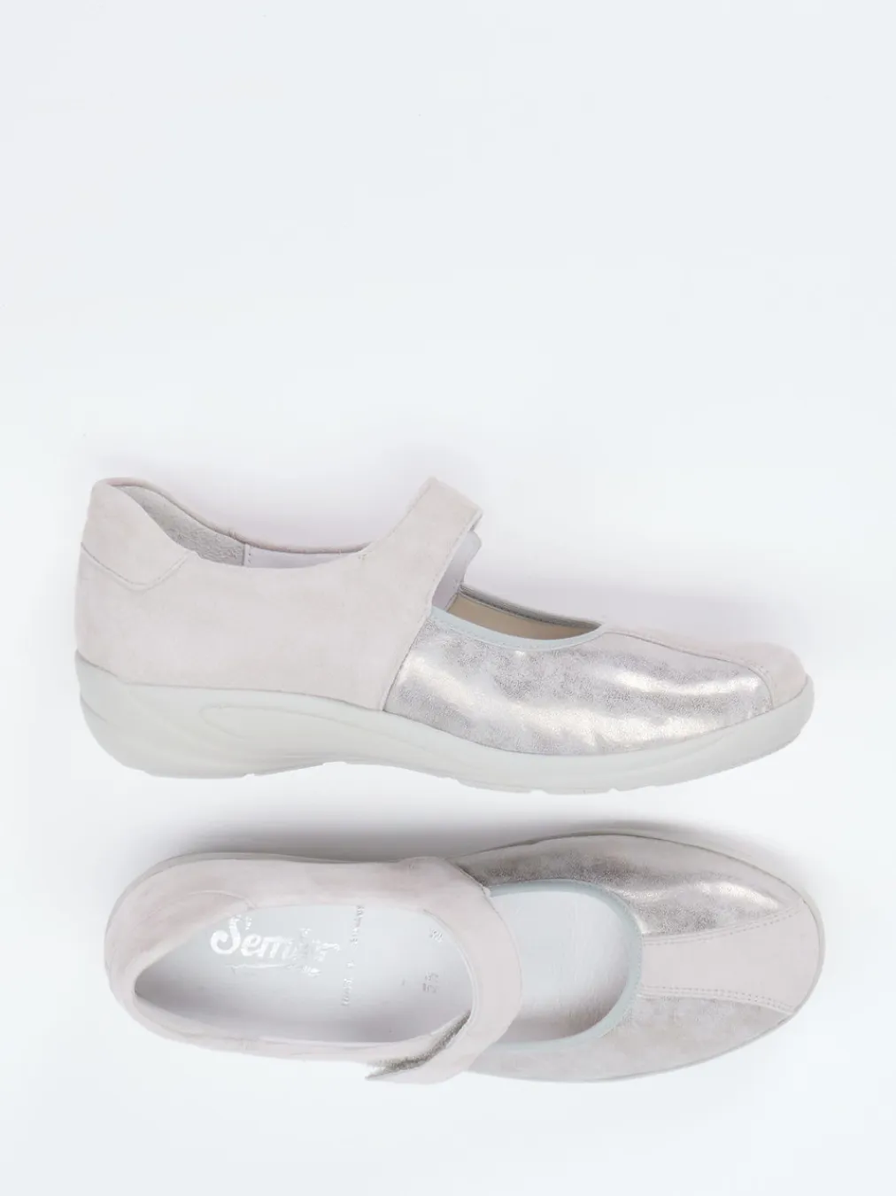 – Mary-Jane-Halbschuh aus Veloursleder-Semler Online